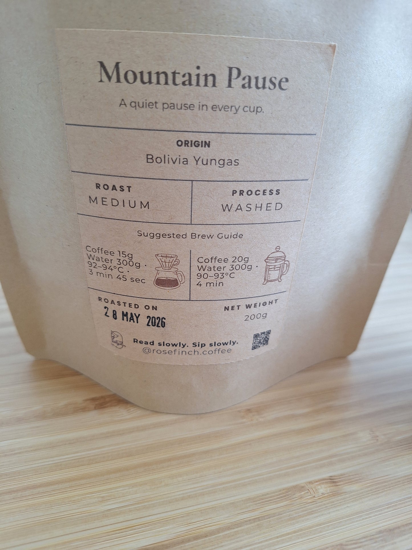 Mountain Pause — Bolivia Yungas Coffee Beans | 200g