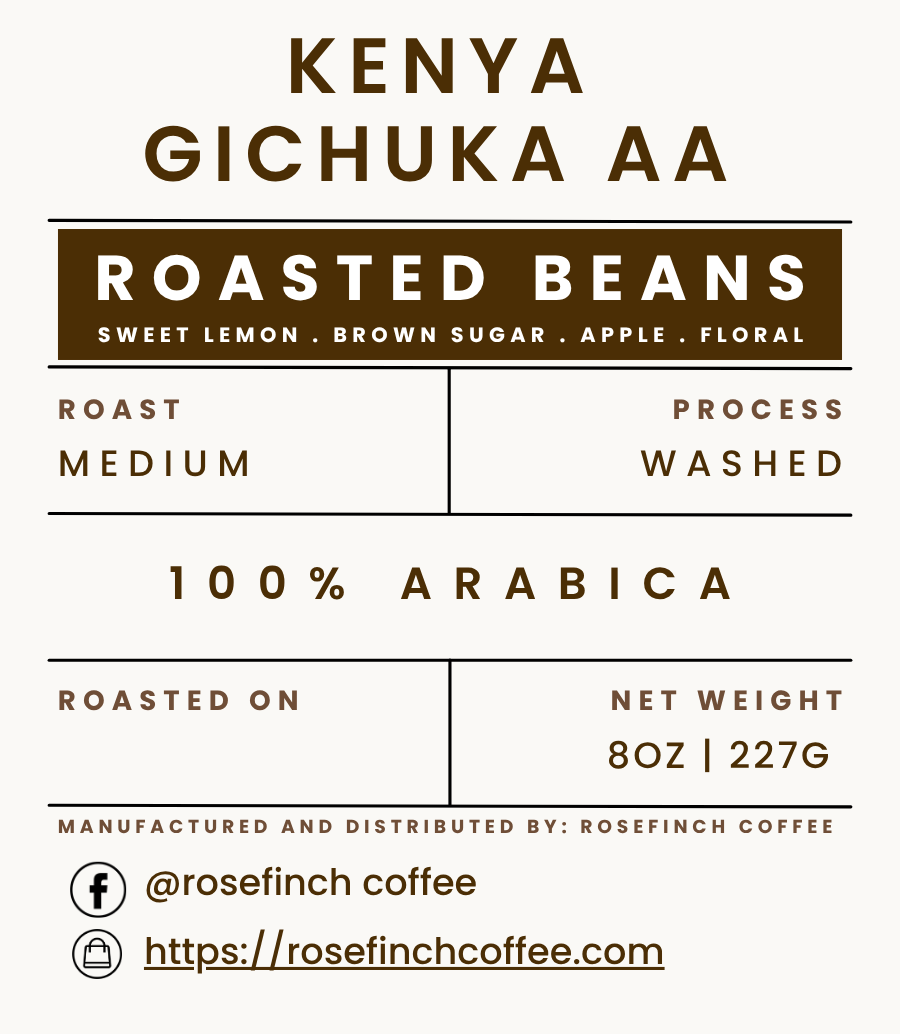 Kenya Gichuka AA washed